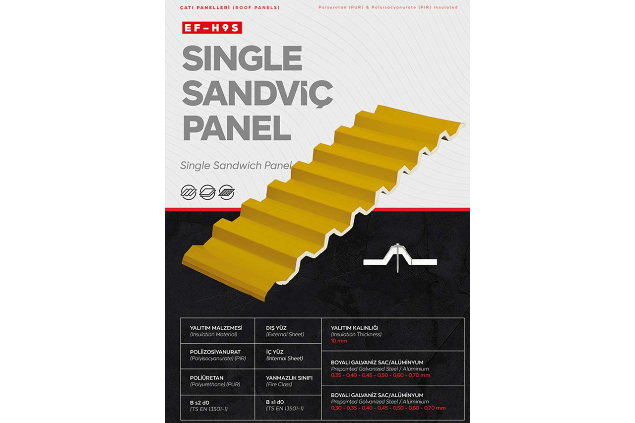 Single 9 Hadve Çatı Paneli